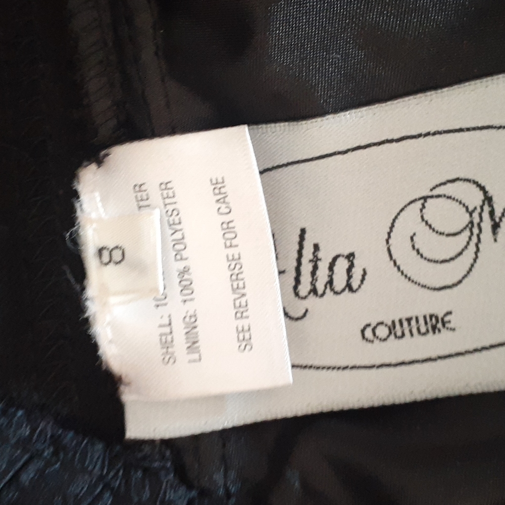 Alta Moda couture black dress size 8 - Picture 15 of 17